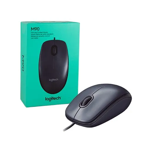 Logitech Wired Mouse M90 Black USB